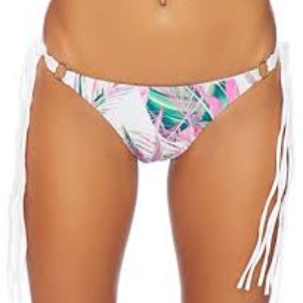 Sports Illustrated Groovy Palm Tie Bikini Bottom 8